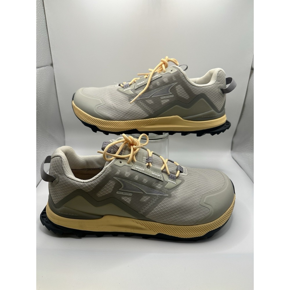 Altra Lone Peak All-WTHR Low 2 trail running shoes Grey And Orange Women's 9